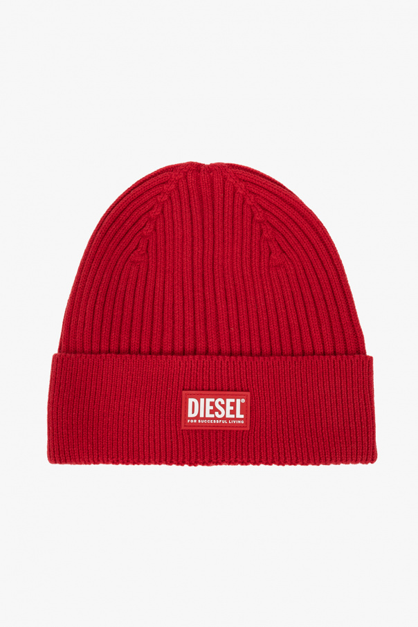 帽子 DIESEL - damage knit cap Diesel K-Dode distressed cotton beanie - ShopStyle Hats